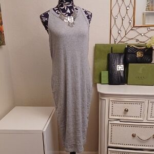 Gray Sleeveless Dress